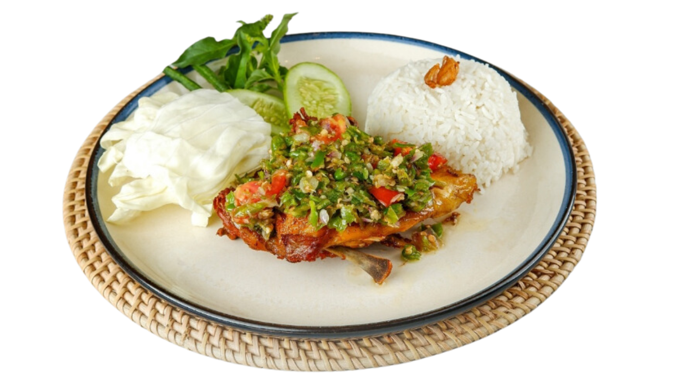 Ayam Sambal Pecak + Kuah Sop foto by mangolango