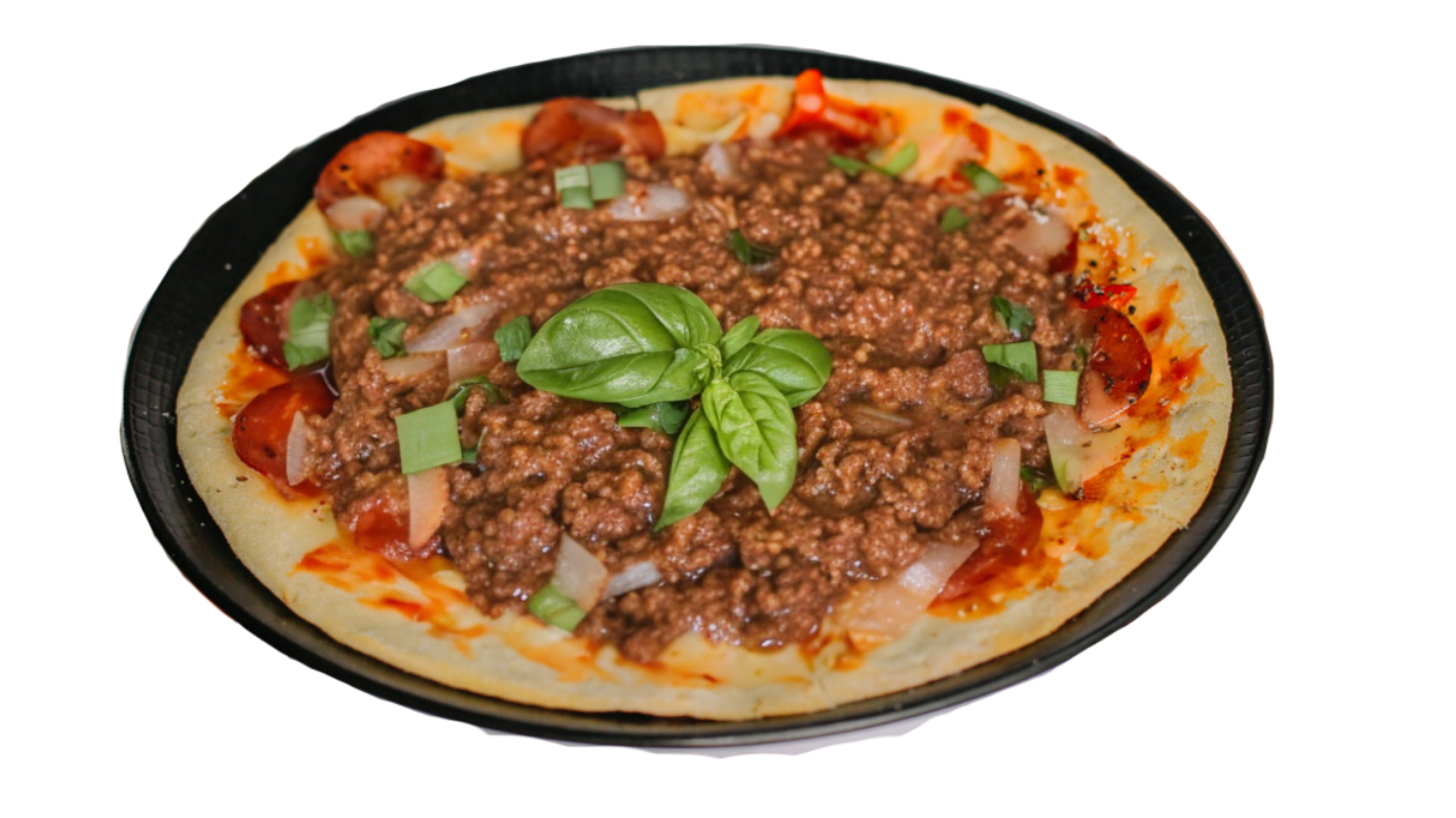Chicken Bolognise Pizza foto by mangolango
